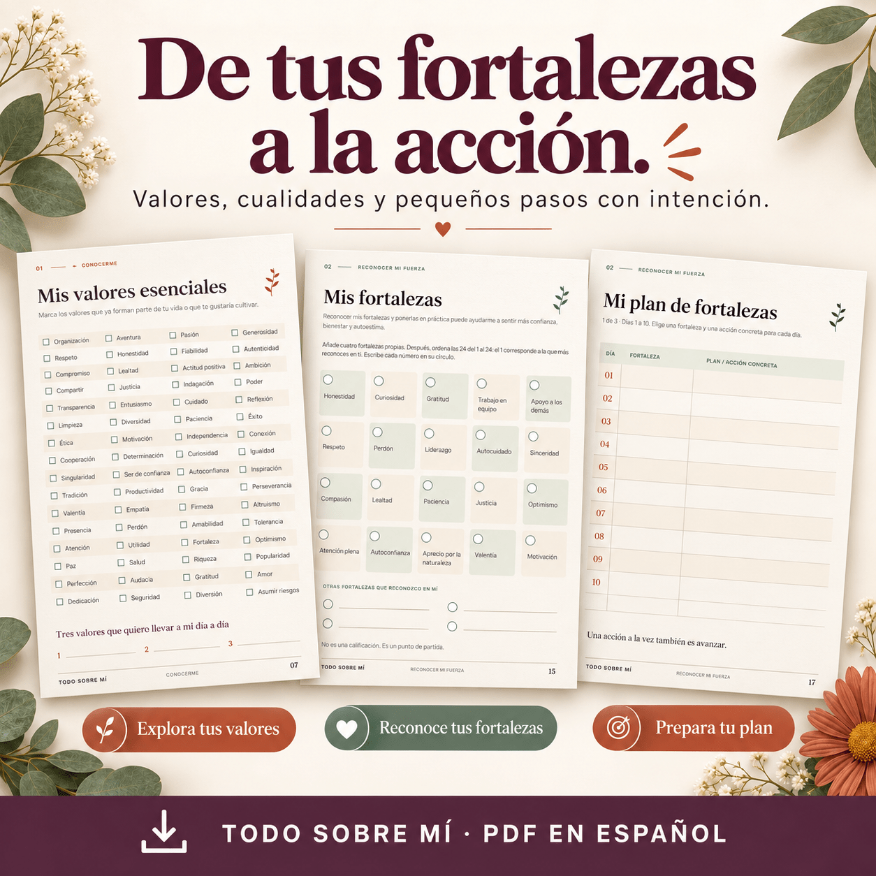 Todo sobre mí: Cuaderno de autoestima y amor propio en PDF - Image 5