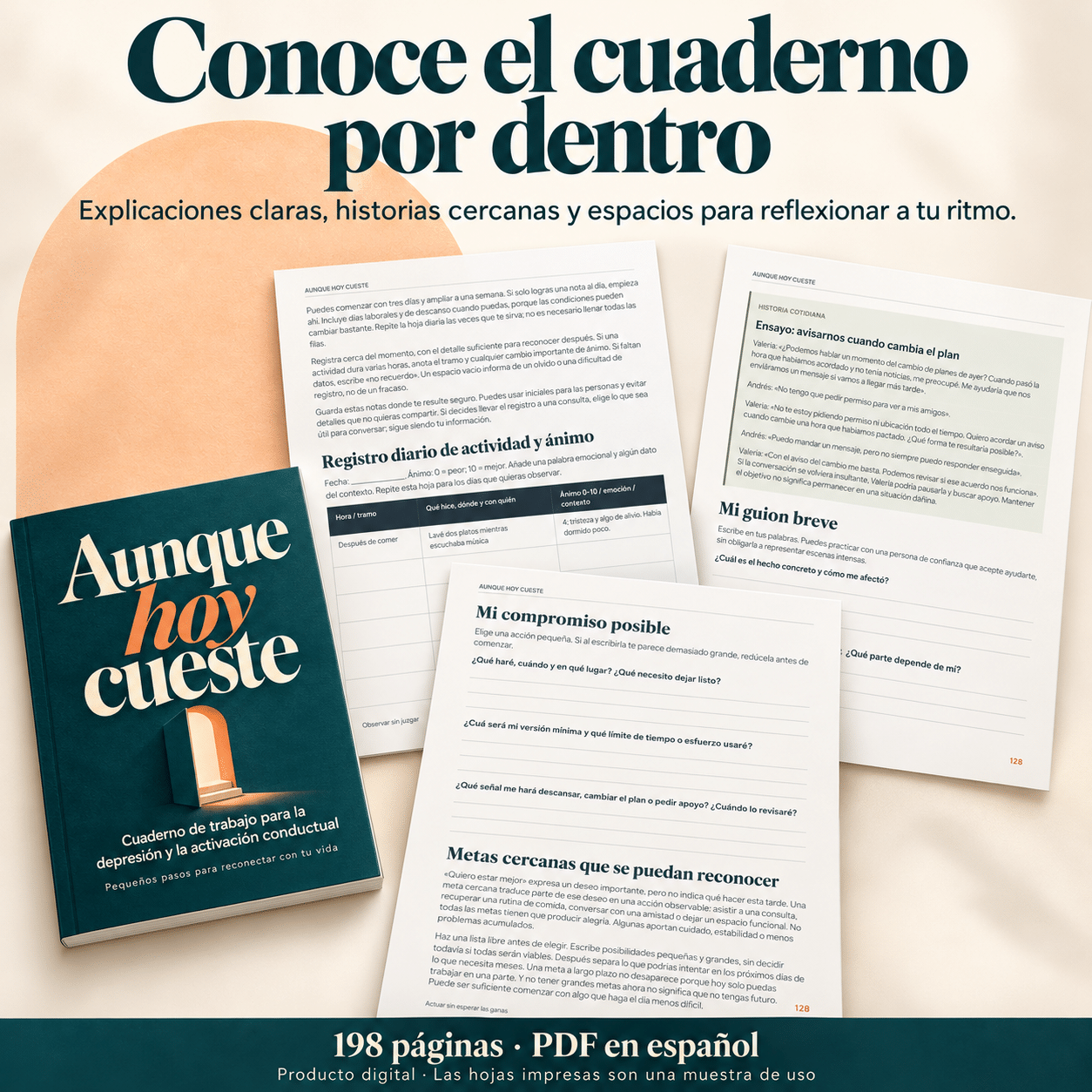 Aunque hoy cueste: cuaderno de trabajo para la depresión y la activación conductual (PDF) - Image 2