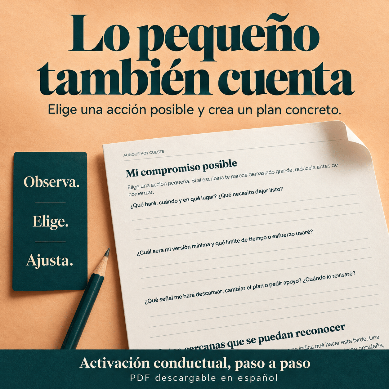 Aunque hoy cueste: cuaderno de trabajo para la depresión y la activación conductual (PDF) - Image 3