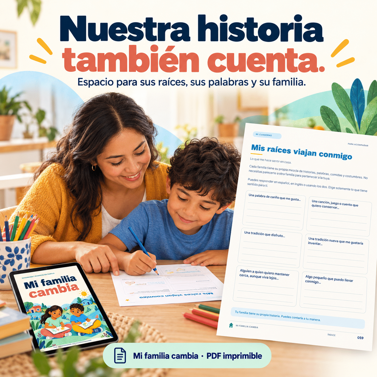 Mi familia cambia: cuaderno sobre el divorcio para niños y planificador para padres (PDF) - Image 5