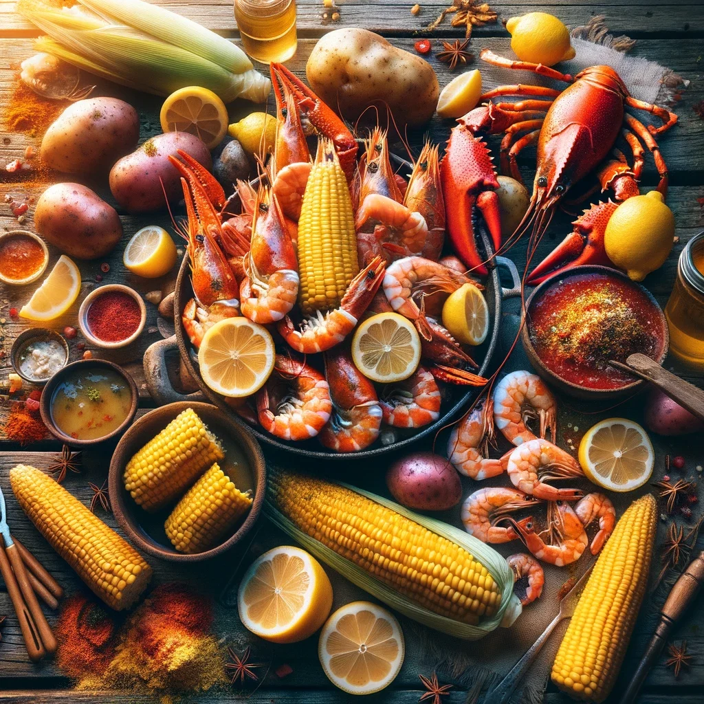 receta de seafood boil
